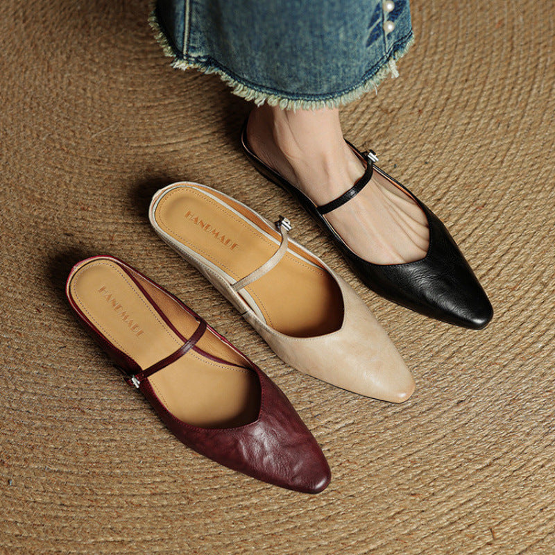 Orella Genuine Leather Mules