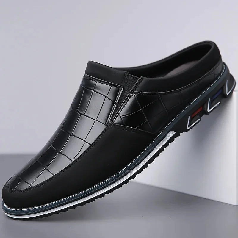 Cavari Leather Mules