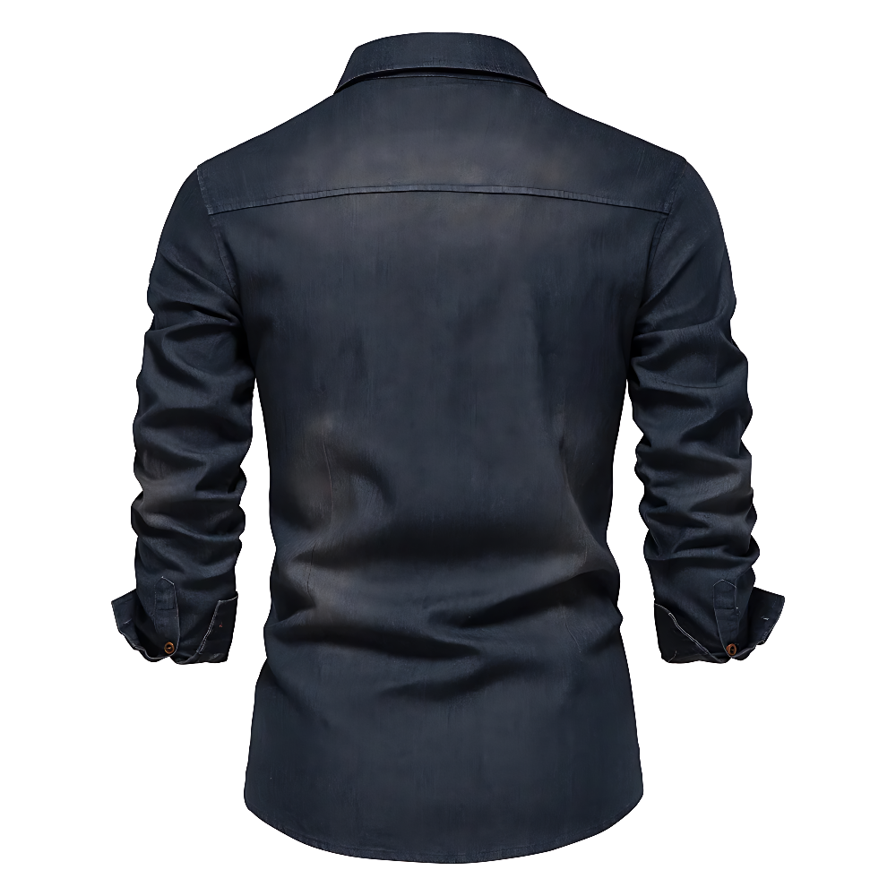 AdaptiveFit Cotton Denim Shirt