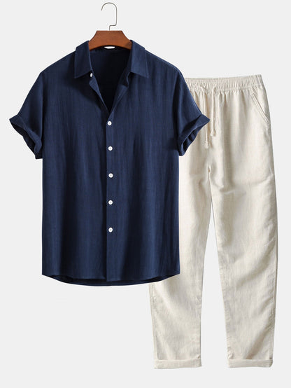 JEREMY CASUAL LINEN SET
