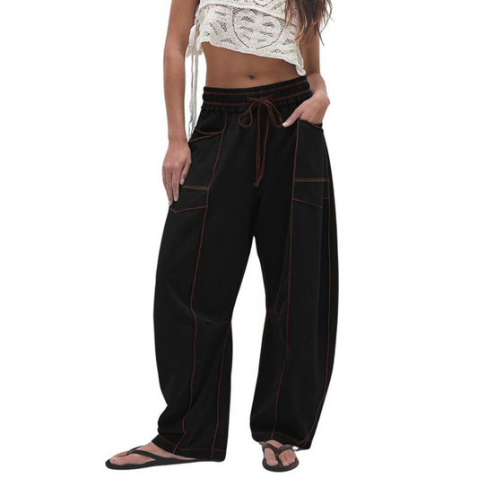 High Waisted Barrel Pants