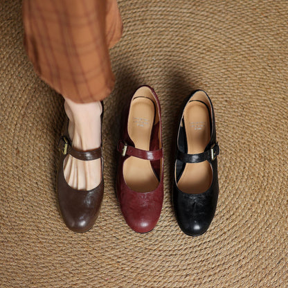 Elva Genuine Leather Shoes