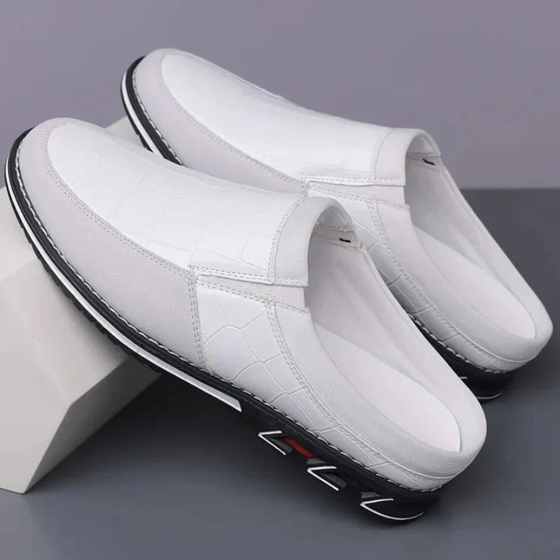 Cavari Leather Mules