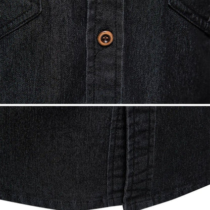 AdaptiveFit Cotton Denim Shirt
