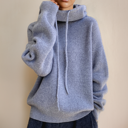 Amina | Luxe Merino Wool Hoodie Elegance