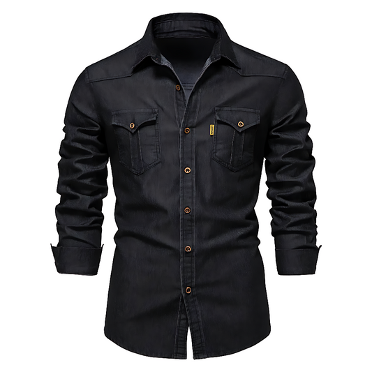 AdaptiveFit Cotton Denim Shirt